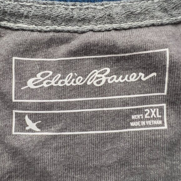 Eddie Bauer Men’s Blue Long Sleeve Thermal Crewneck Shirt Size 2XL - Picture 7 of 10